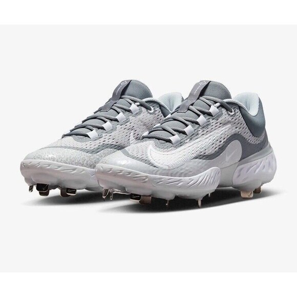 Nike Cleats Men 7.5 Grey Varsity Alpha Huarache Elite 4 Metal Baseball Shoes main image 11